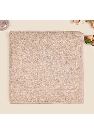 Mave Banyo Havlusu - Bej - 70x140 Cm Çok Renkli