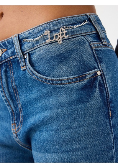 Bella Regular Fit Kadın Pantolon Denim