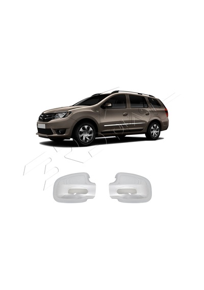 Dacia Logan Mcv Uyumlu 2007-2021 Ayna Kapağı 2 Parça Abs Krom Kaplama