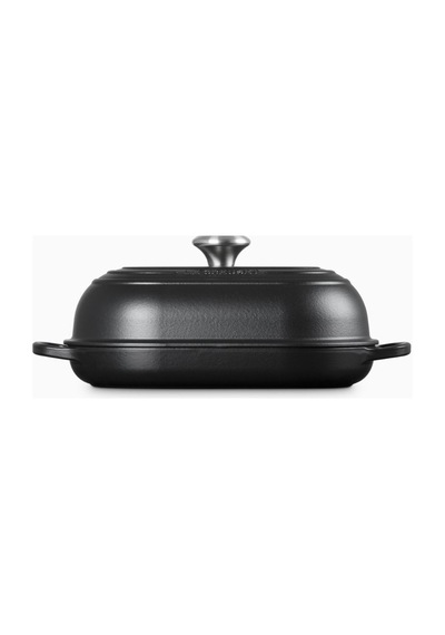 Le Creuset Oval Dökme Demir Ekmek Pişirme Tavası Siyah