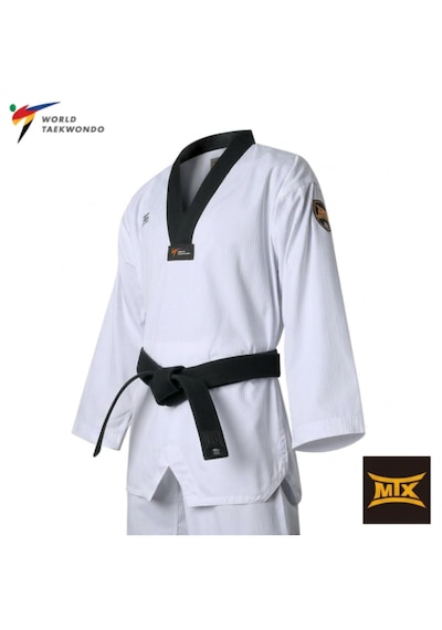 Mooto Mtx Standard Siyah Yaka Taekwondo Elbisesi Dobok Beyaz