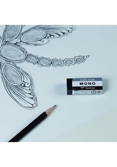 Tombow Mono Silgi, 17x11x43mm, Siyah