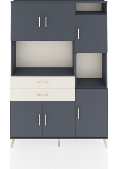 Arges Dolap 9 Raflı 2 Çekmeceli 6 Kapaklı 132x30x195 Antrasit-antrasit/aytaşı Antrasıt/aytası Arges Dolap 9 Raflı 2 Çekmeceli 6 Kapaklı 132x30x195 Antrasit-antrasit/aytaşı Antrasıt/aytası