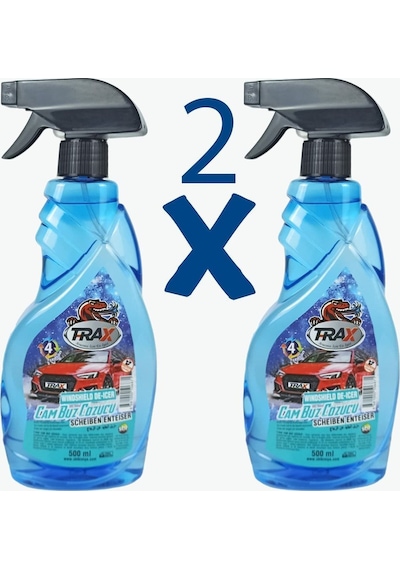 2 Adet - Araba Cam Buz Çözücü Sprey Buzlanma Önleyici Görüş Kolaylaştırıcı Cam Sprey 500 Ml