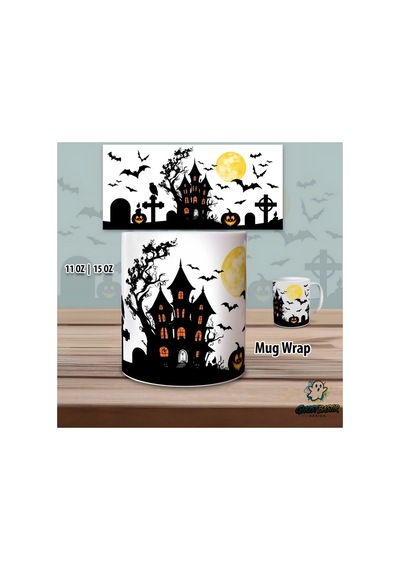 Ghostbastır Design Cadılar Bayramı Kupa Bardak Tek Adet K0531 çok renkli