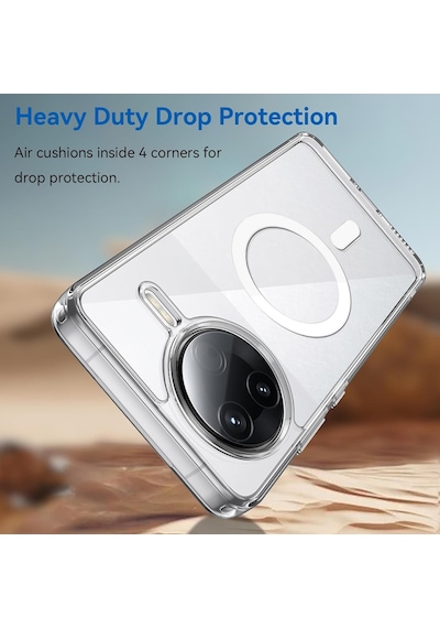 Microsonic Honor 400 Kılıf Magsafe Clear Sararmaz Şeffaf -