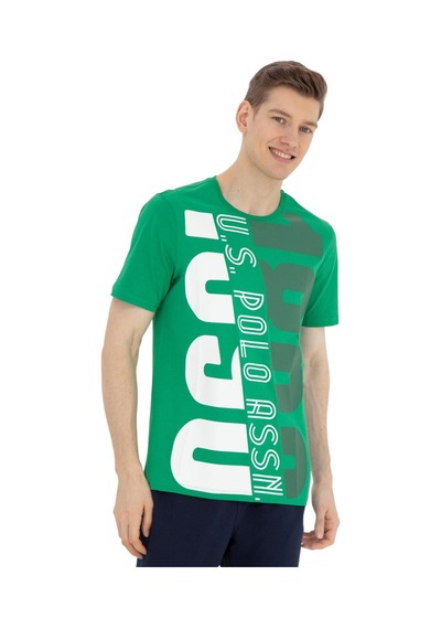U.S. Polo Assn. Erkek Bisiklet Yaka T-shirt 1573137 Yeşil