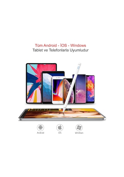 Novstrap DZ870 Samsung Galaxy Tab A9 SM-X110 - A9 Plus SM-X210 Uyumlu Dokunmatik Kalem Stylus Pencil Novstrap DZ870 Samsung Galaxy Tab A9 SM-X110 - A9 Plus SM-X210 Uyumlu Dokunmatik Kalem Stylus Pencil