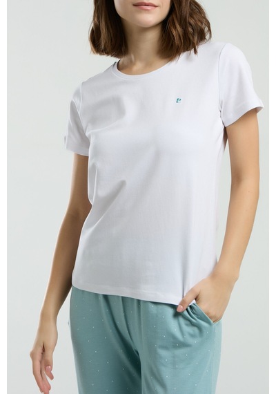 Pierre Cardin Kadın Beyaz Pijama Takımı Pc8983-s-v1 Beyaz