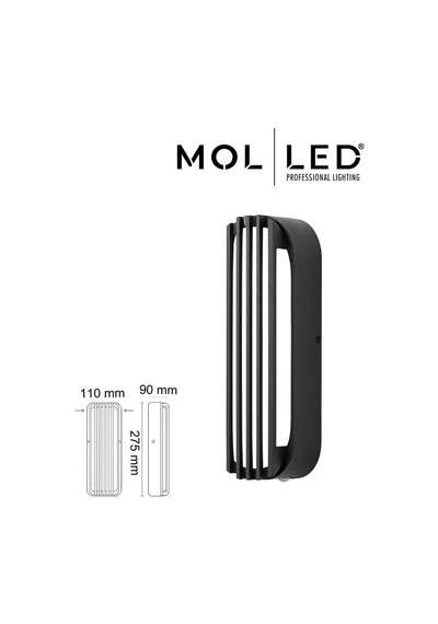 Molled Bosphorus Serisi 18w Antrasit Oval Dekoratif Led Dış Mekan Aplik 3000k - Mol8111 Diğer