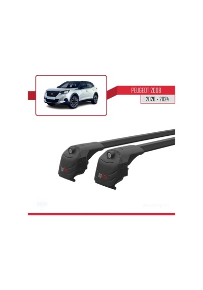 Peugeot 2008 2020 Ve Sonrası İle Uyumlu Ace-2 Ara Atkı Tavan Barı Siyah