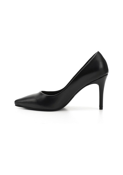 Gönderi(R) Gönderi R Siyah Platinum Sivri Burun İnce Topuklu Hakiki Deri Stiletto Siyah