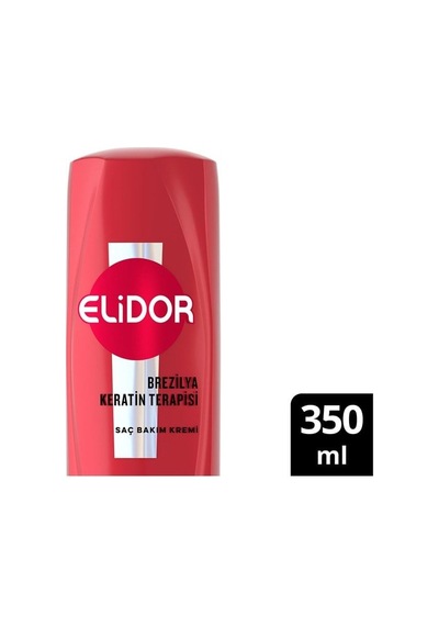 Elidor Saç Kremi 350ml. Keratin Düz Saç %4