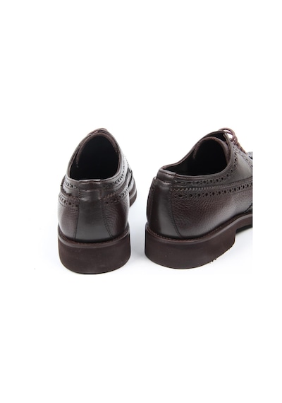 İgs Kahve Deri Klasik Erkek Ayakkabı Brogue Detaylı Bağcıklı Model-16243