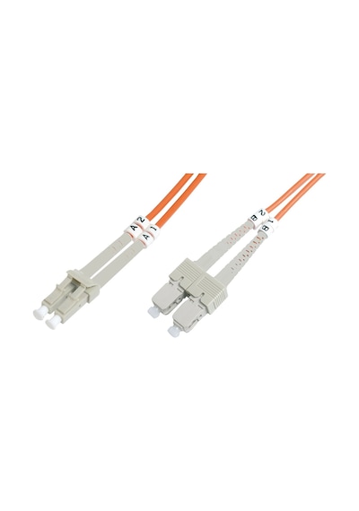 Beek Lc-sc Fiber Optik Patch Kablo, Multimode Om 1 62.5/125 Duplex, 3.0mm, Lszh, 2 Metre-18783