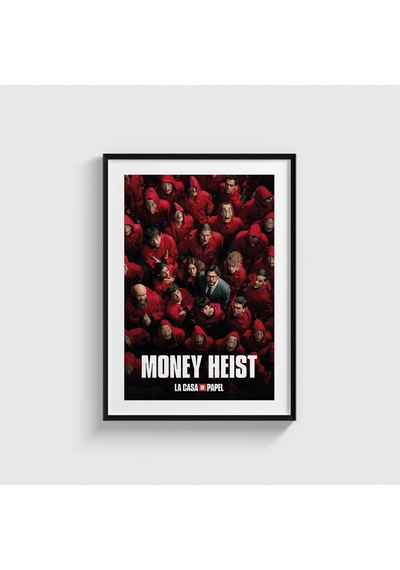 La Casa De Papel Dizi Posteri Tablo Çerçeveli Poster Duvar Dekorasyonu Siyah Çerçeveli Tablo Siyah Çerçeveli Tablo Dn11d553sıyah