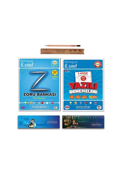 Tonguç Akademi 6. Sınıf Zoru Bankası Tüm Dersler 2. Dönem Yazılı Denemeleri Set 2 Kitap