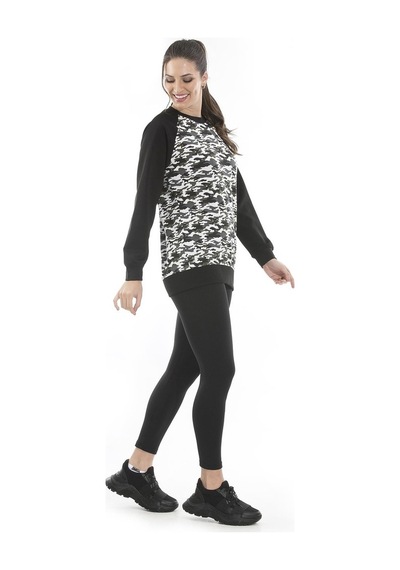 Alexandergardı Kadın Kamuflaj Desenlı Sweatshirt (Un-14591)