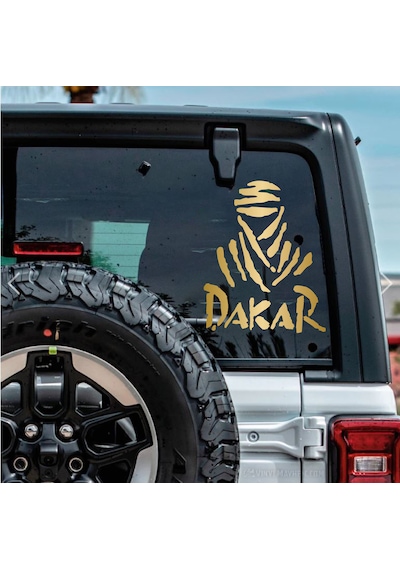 Dakar Sticker - 4x4 Off Road Adventure Sticker - Araba Oto Motosiklet Karavan Cam Sticker - 00074 30x24 Cm