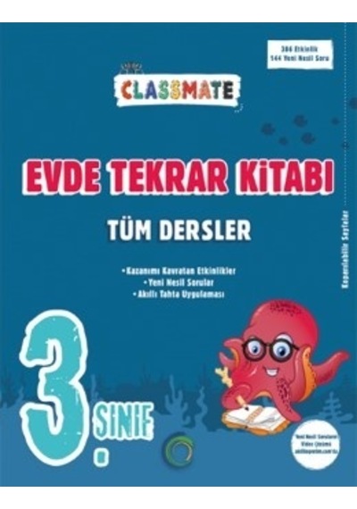 Okyanus 3. Sınıf Classmate Tüm Dersler Evde Tekrar Kitabı