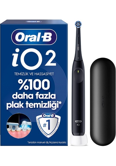 Oral-b Io2 Siyah Şarjlı/elektrikli Diş Fırçası, 1 Fırça Başlığı,