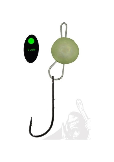 Wily Jig Head Mafsallı Owner İğneli Glow 2,5 Gr - Standart