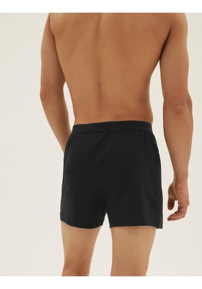 Marks & Spencer Saf Pamuklu 5'li Nefes Alabilir:trade Mark: Boxer Seti Siyah Marks & Spencer Saf Pamuklu 5'li Nefes Alabilir:trade Mark: Boxer Seti Siyah