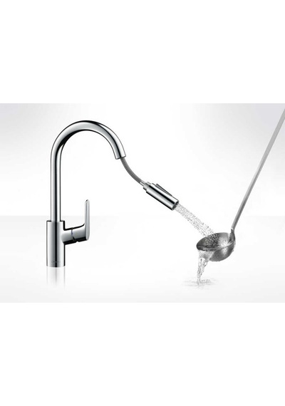 Hansgrohe Focus M41 Eviye Bataryası Spiralli 31815000 Krom