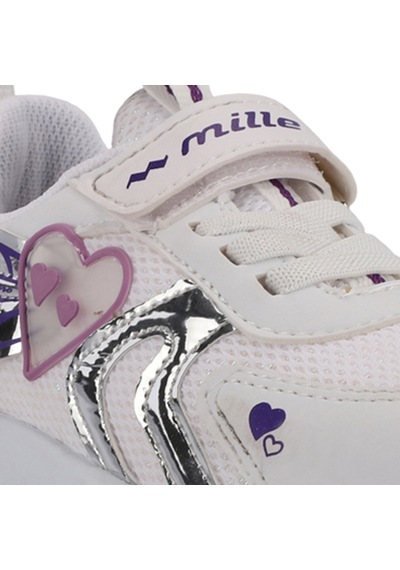 Mille PAOLINO IN Çocuk  Beyaz / Mor Sneaker