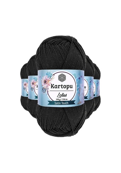 5 Adet Lotus Bikini Büstiyer Bluz Örgü İpi K940 Siyah Çok Renkli