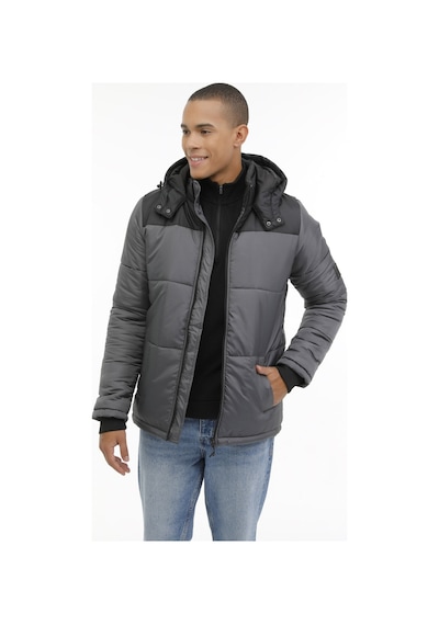 Kinetix Ml Arny-C Coat 3Pr Gri Erkek Kısa Kaban 000000000101398215 Gri - Siyah