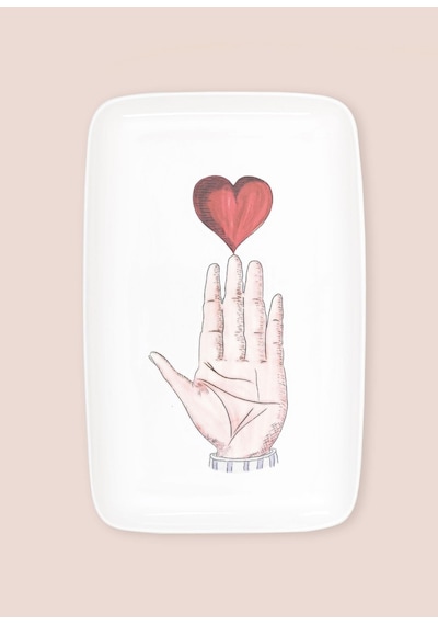 The Mia Luv Dikdörtgen Servis 31x20 Cm Çok Renkli