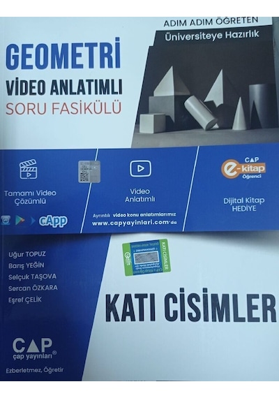 Geometri Katı Cisimler Konu Anlatımlı Soru Bankası -  Çap Yayınları