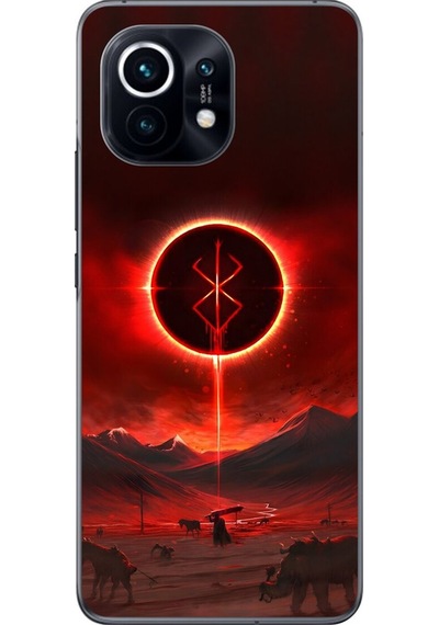 Xiaomi Mi 11 Uyumlu Şeffaf Kılıf Berserk 1 Tasarımlı