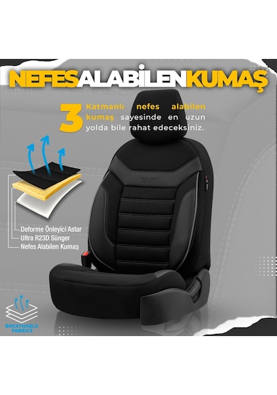 Otom Individual Design Ekstra Destekli Oto Koltuk Kılıfı - 550061876