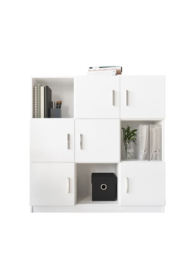 Yurudesign Vario G Ofis Klasör Dolabı Kitaplık Beyaz