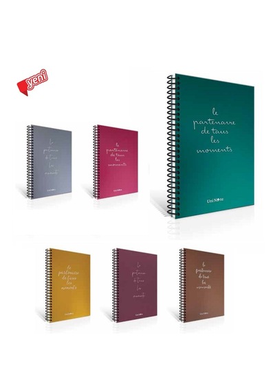 Çınar Moment's 17x24 120 Yp. Düz Sert Kapak Defter 55113 Çeşitli Renk Ve Desen