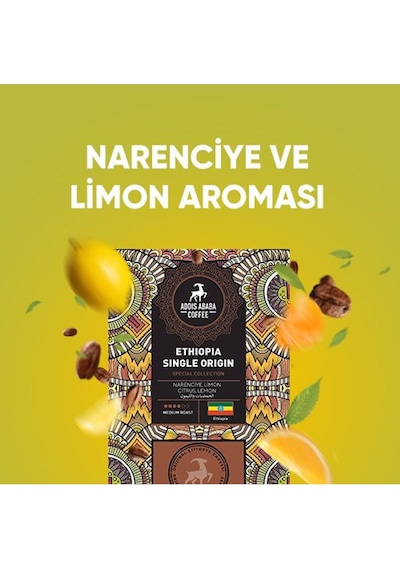 Addis Ababa Coffee Etiyopya Single Origin Kahve 250 G