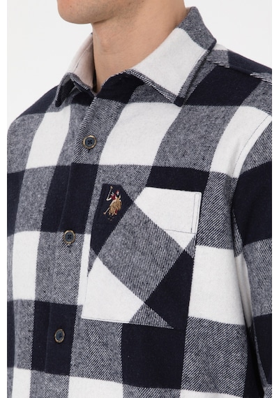 U.s. Polo Assn. Erkek Lacivert Gömlek Desenli 50308487-vr033 Lacıvert