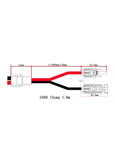 Güneş Paneli Kablo Kitleri, 12awg Suaoki İçin, Renogy Güneş Jeneratörü Taşınabilir Güç İstasyonu - 1 M/3,28