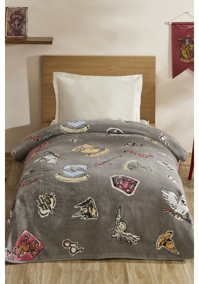 Karaca Home Harry Potter Draco Tek Kişilik Battaniye Antrasit