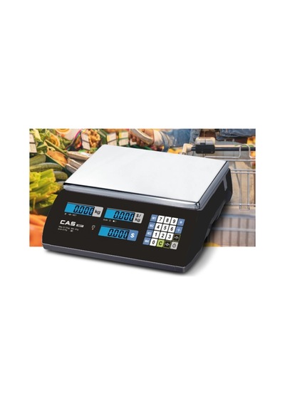 Cas Er Jr 30kg Lcd Ekran Boyunsuz Fiyat Hesaplamalı Terazi