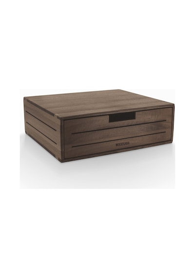 Woodsaka 3line Çekmeceli Monitör Stand & Saklama Kutusu- Ceviz