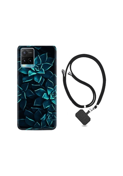 Vivo Y21 Kılıf Boyun Askılı Mistik Çiçekler 1650