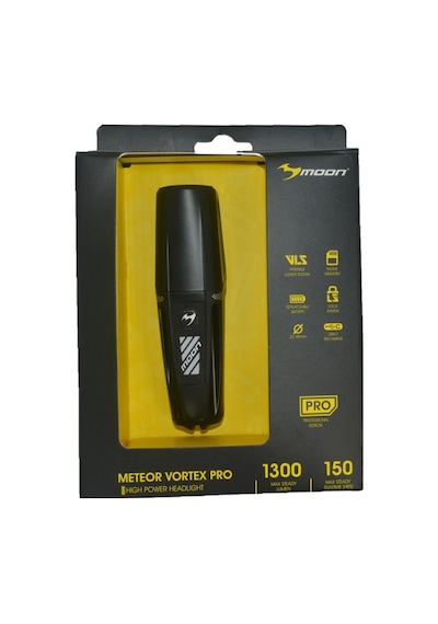 Moon Meteor Vortex Pro 1300 Lümen Usb Bisiklet Ön Lambası Siyah Siyah  - Kırmızı