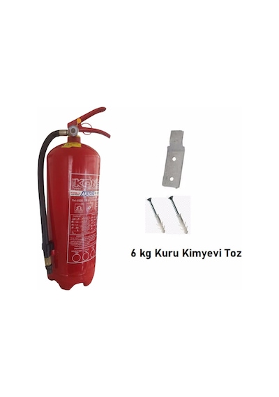 Kuru Kimyevi Toz Yangın Tüpü Söndürme Cihazı 6 KG