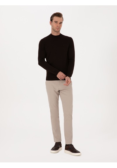 Cacharel Taş Slim Fit Pamuk Karışımlı Armürlü Kanvas Pantolon Gri Cacharel Taş Slim Fit Pamuk Karışımlı Armürlü Kanvas Pantolon Gri