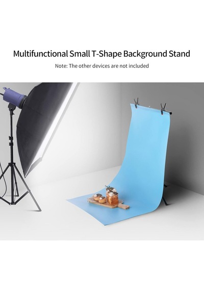 70x100cm Fon Perde Tutucu Pvc Background Backdrop Çekim Standı T Stand Bar + Mini Tripod