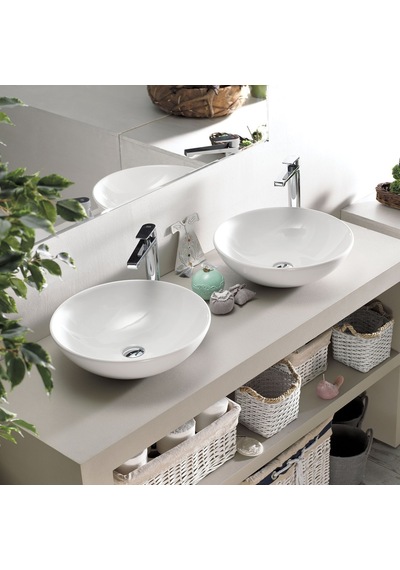 Turkuaz Seramik Zero Daire Çanak Lavabo 46CM Hariç