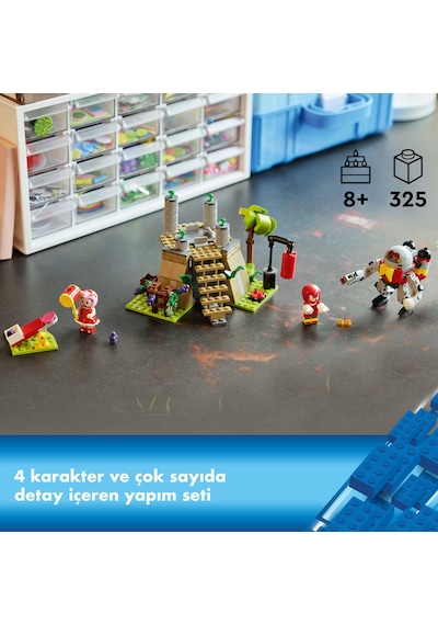 LEGO® Sonic the Hedgehog™ Knuckles ve Master Emerald Tapınağı 76998 – 8 Yaş ve Üzeri Çocuklar İçin Yaratıcı Oyuncak Yapım Seti (325 Parça)